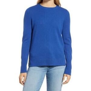 Halogen 100% Cashmere Crewneck Knit Lightweight Sweater Size XS NWT